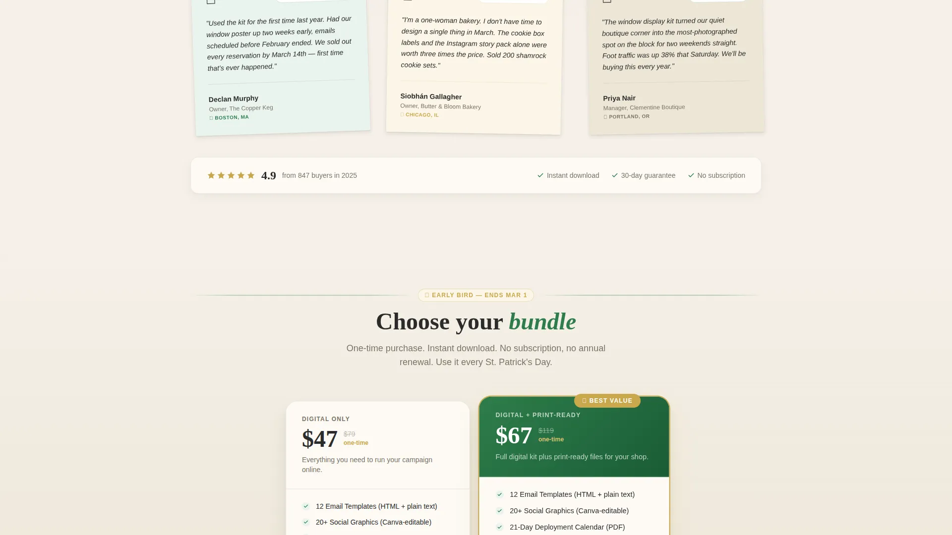 Advanced St. Patrick's Day Business Professional Website Template