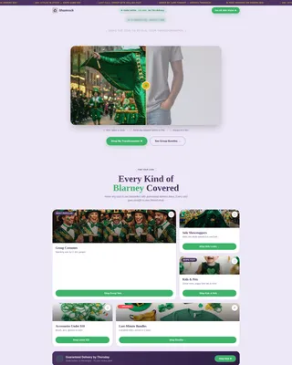 Specialist St. Patrick's Day Business Professional Website Template