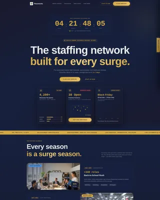 Staffing Franchise Landing Page Template