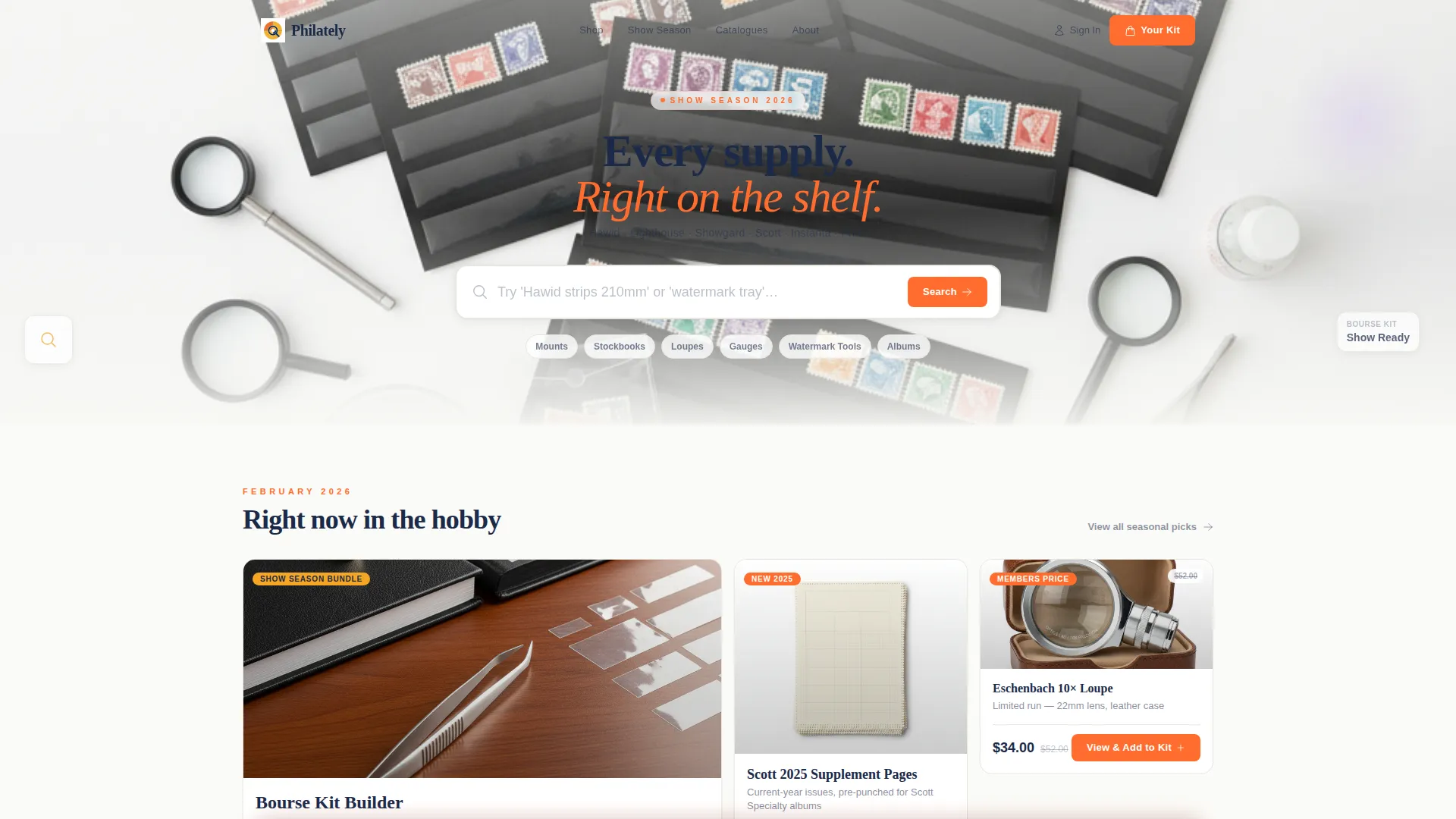 Hobby & Passion Supplies Professional Website Template