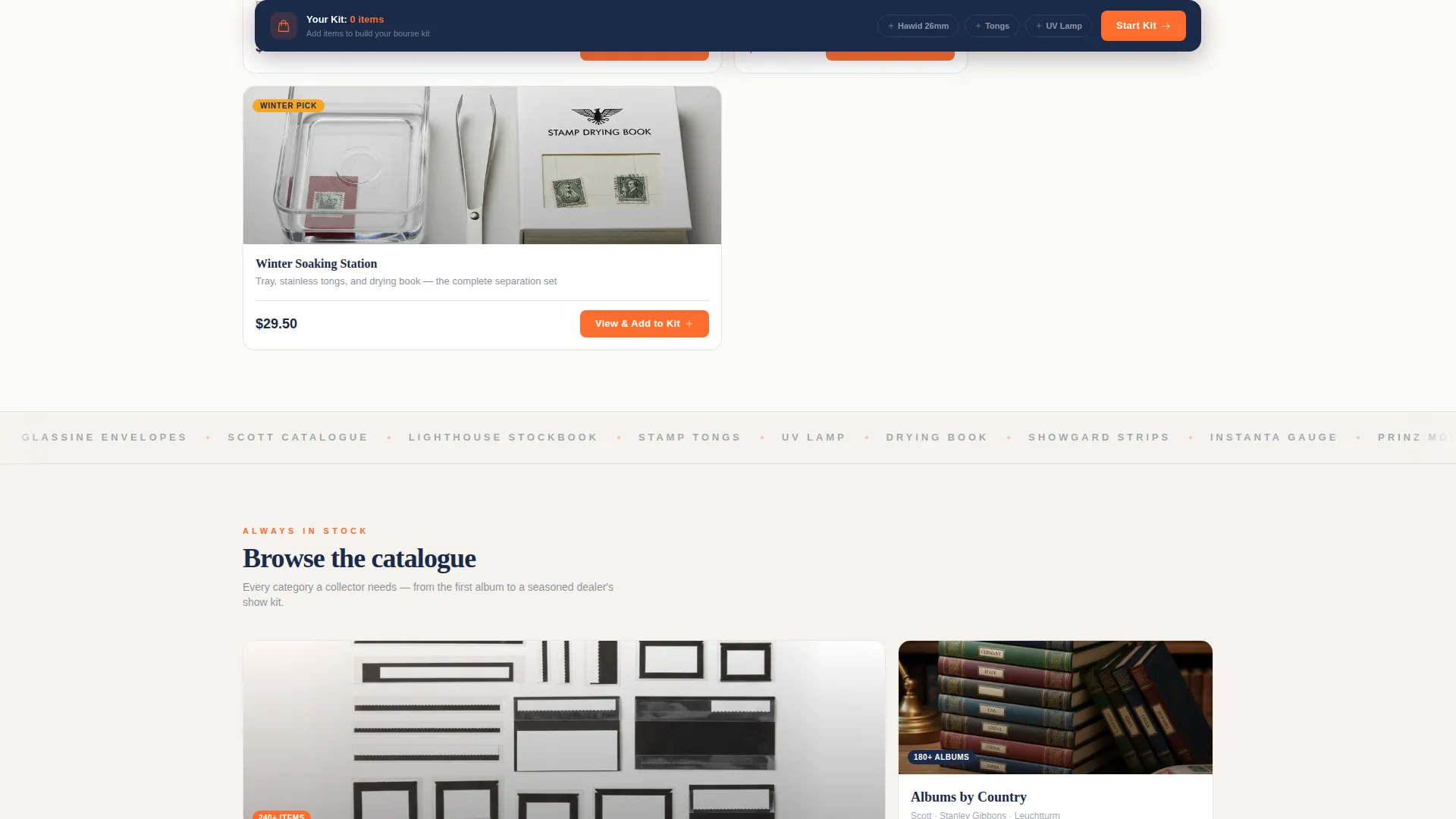 Hobby & Passion Supplies Professional Website Template