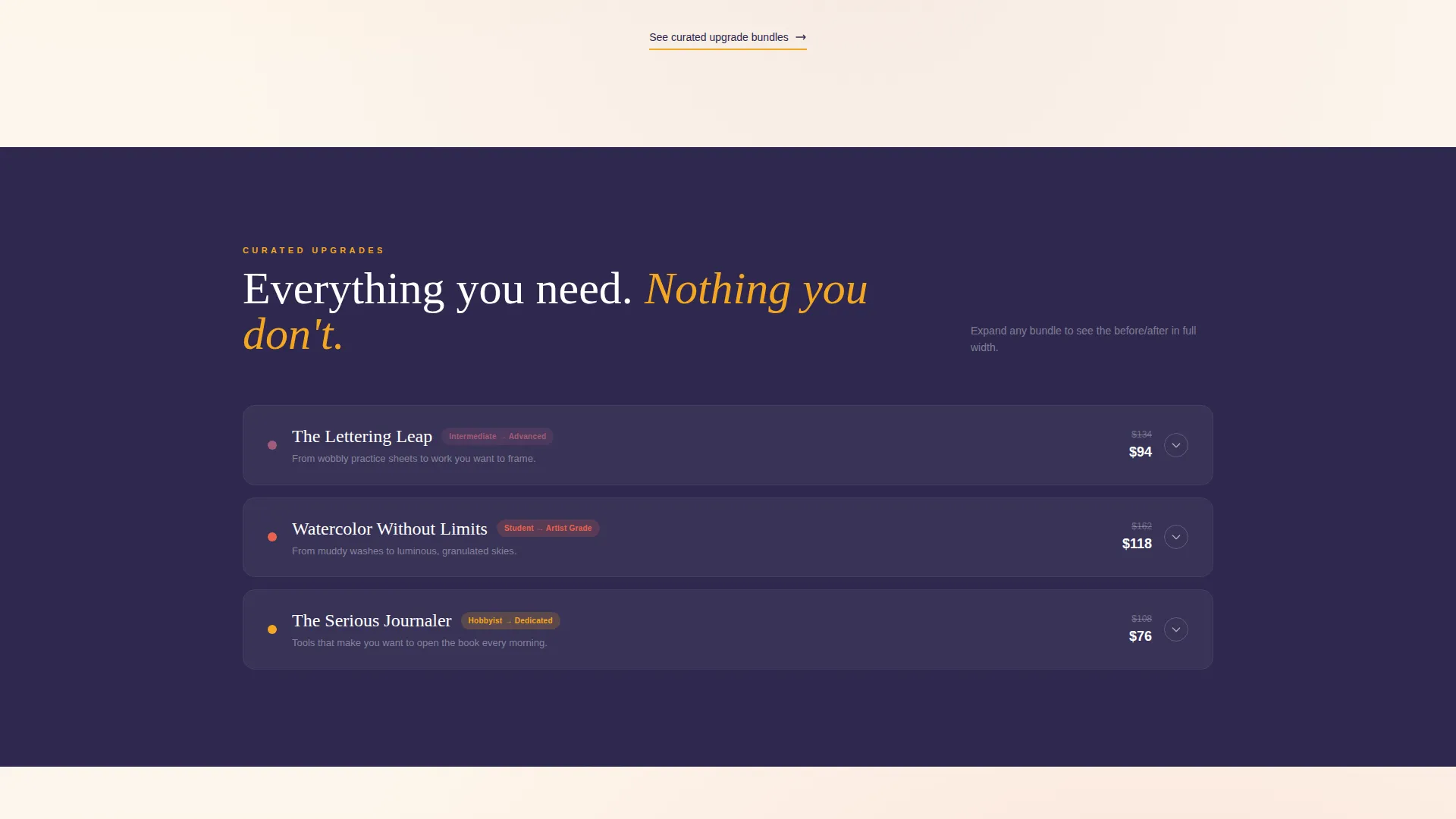 Dynamic Art Supplies Landing Page Template