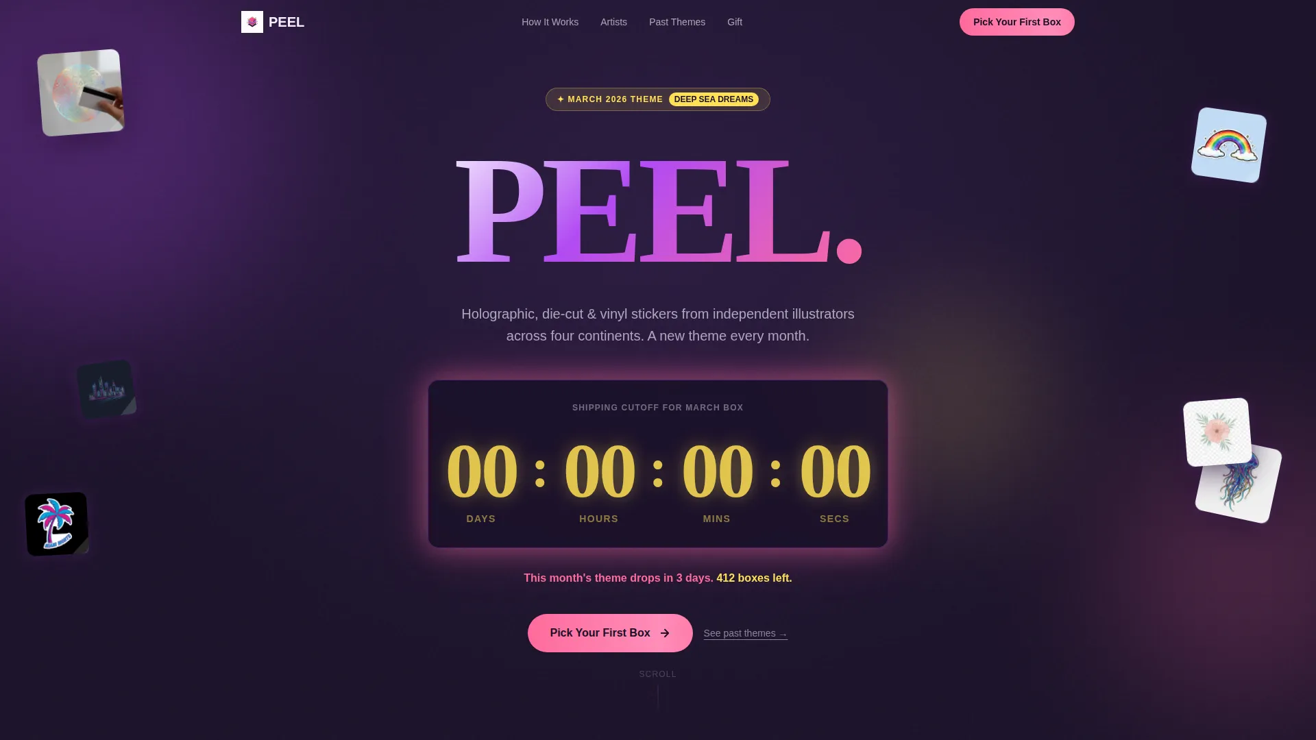 Subscription Box Services Pre-Launch & Coming Soon Website Template