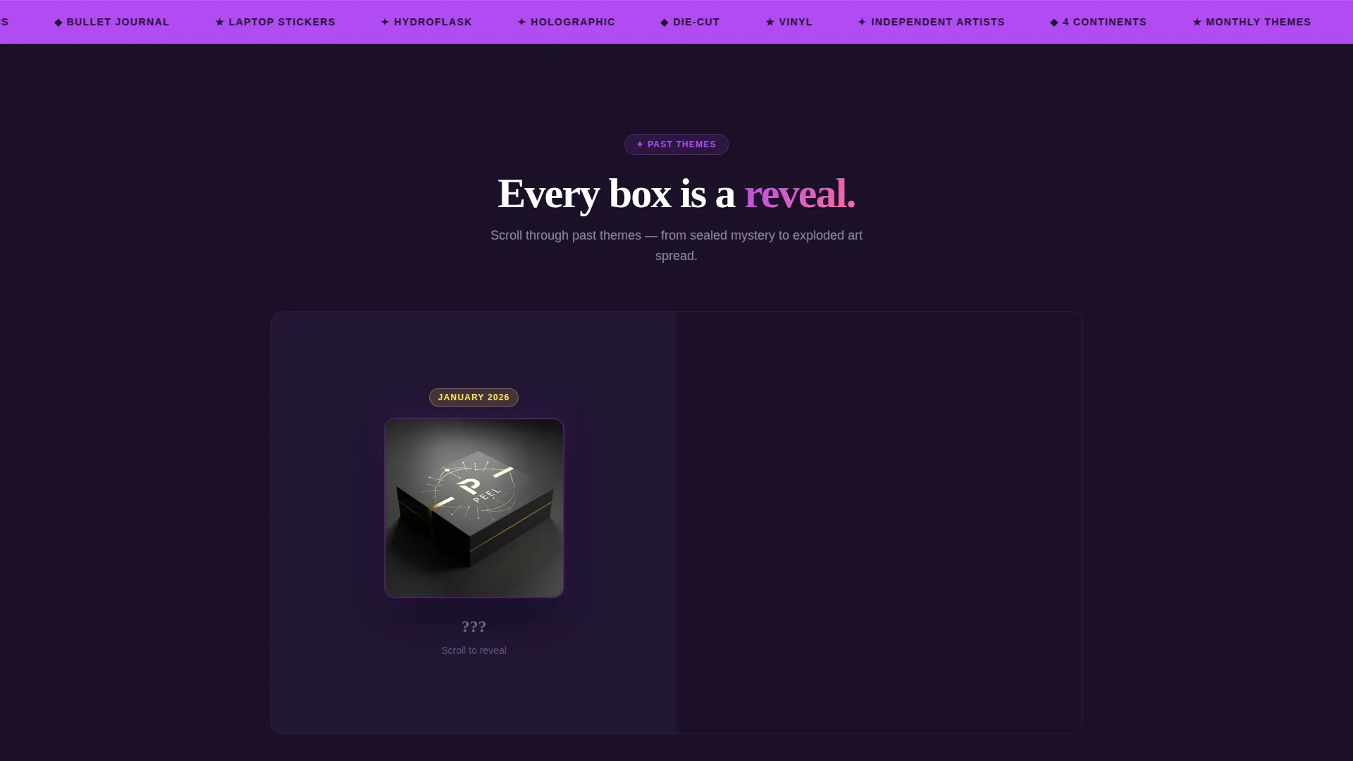 Subscription Box Services Pre-Launch & Coming Soon Website Template