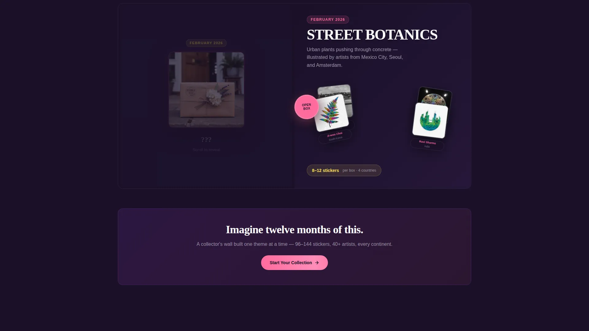 Subscription Box Services Pre-Launch & Coming Soon Website Template