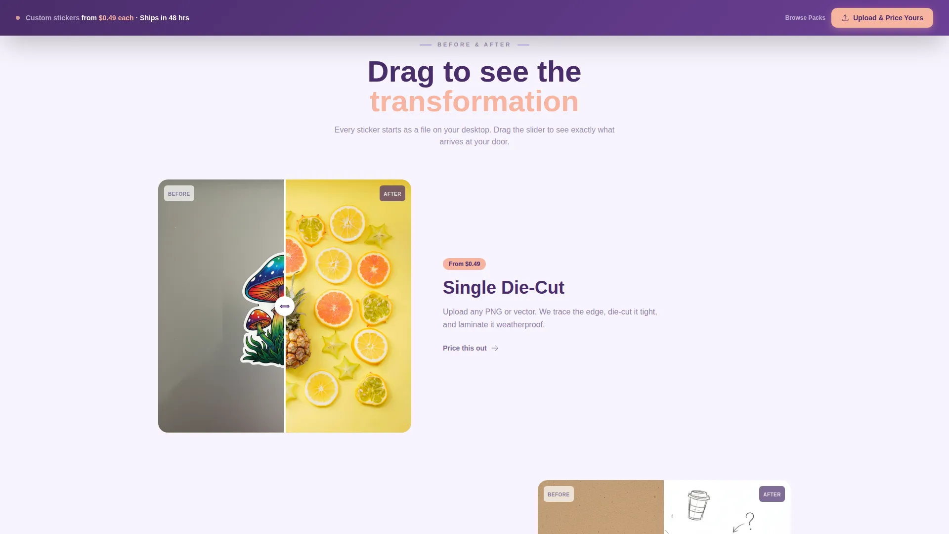 Vibrant Stickers & Decals Landing Page Template
