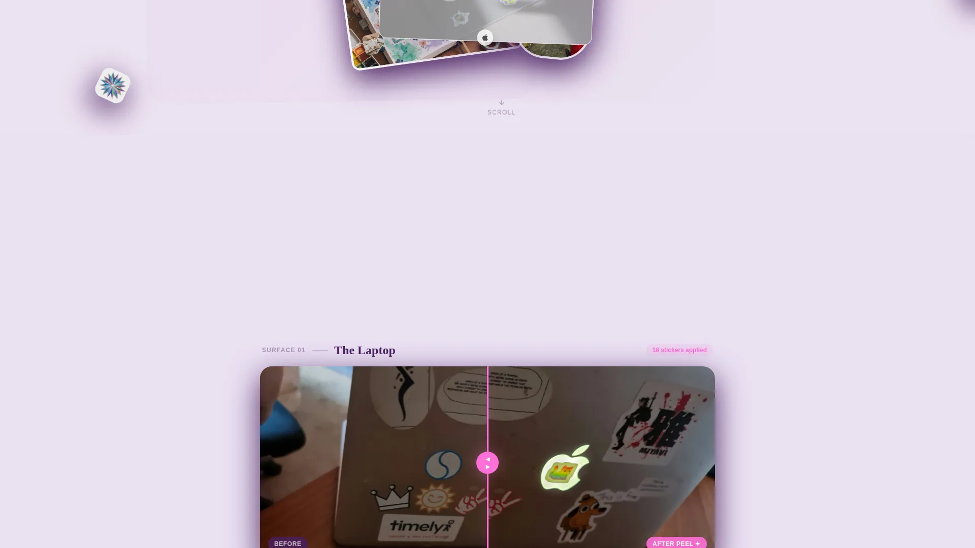 Sticker Subscription Box Landing Page Template