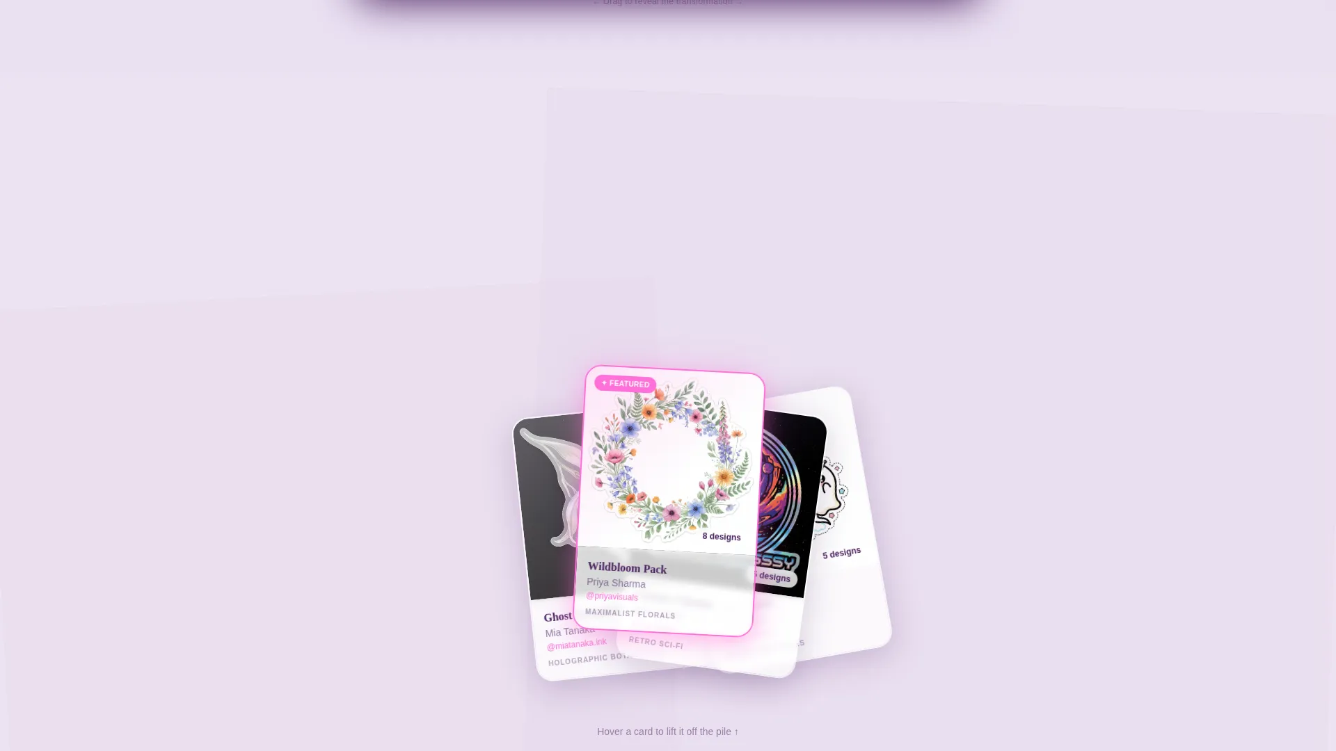 Sticker Subscription Box Landing Page Template