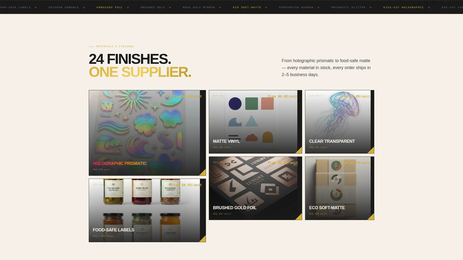 Wholesale Stickers & Decals Landing Page Template