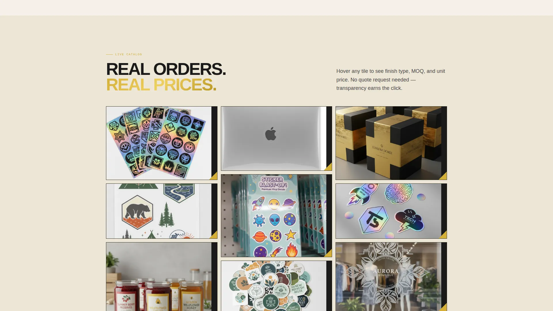 Wholesale Stickers & Decals Landing Page Template