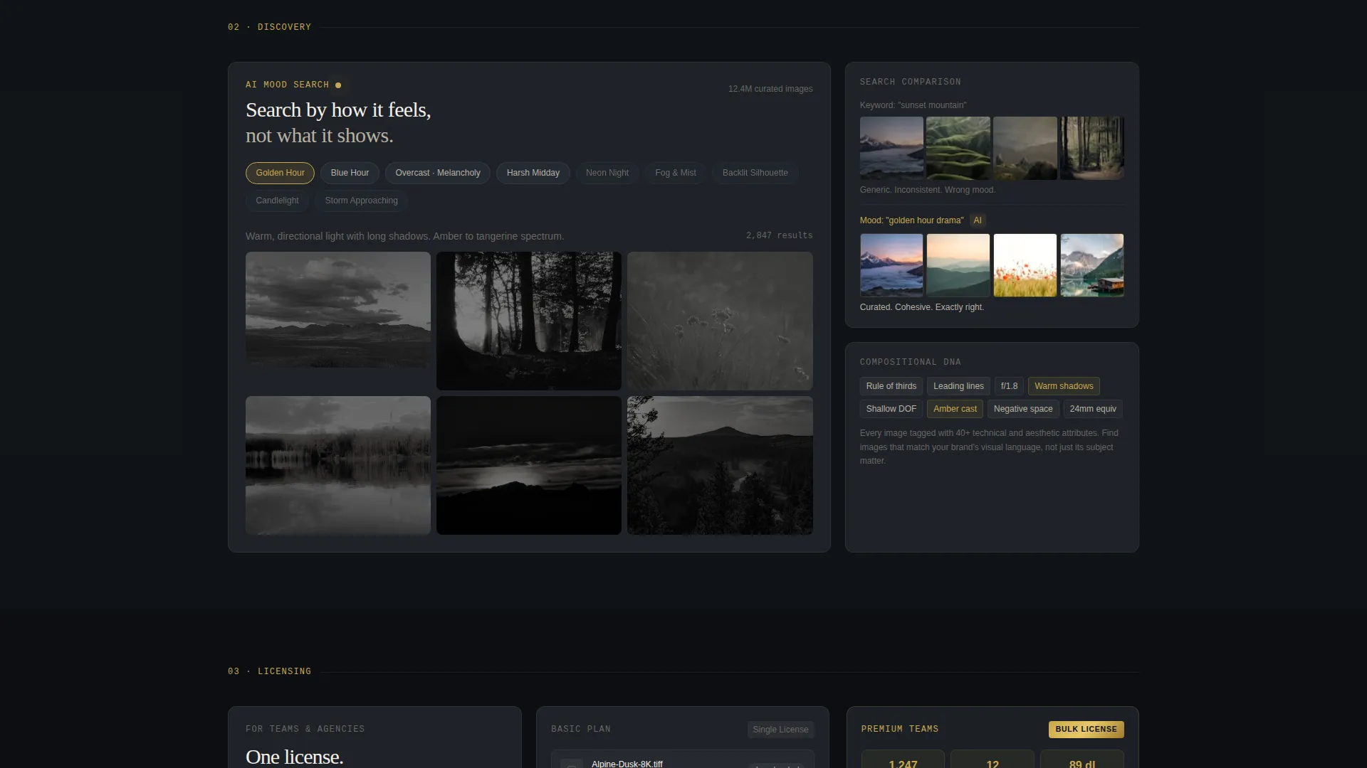 Premium Stock Photo Marketplace Landing Page Template