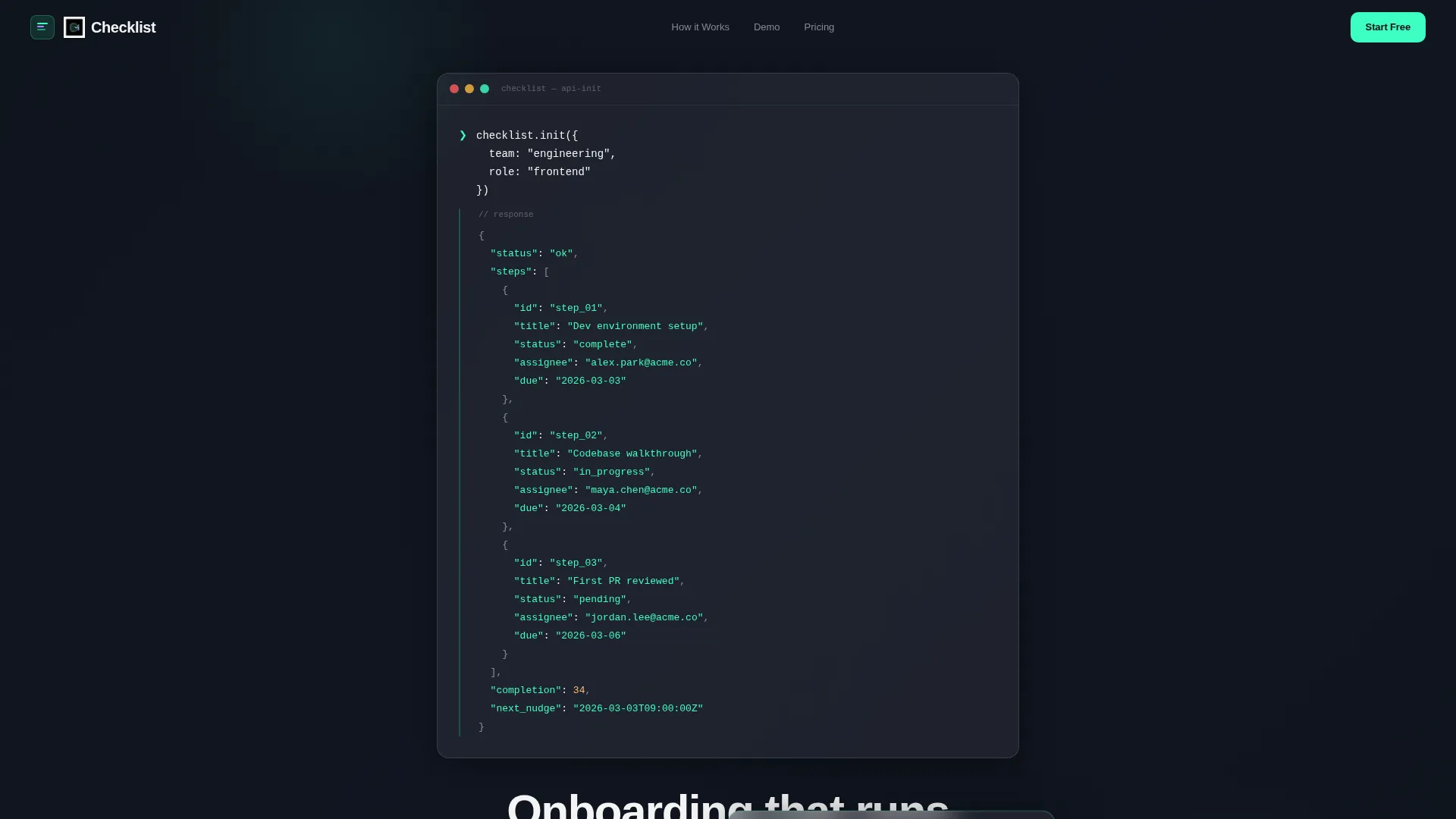 Onboarding & User Guide Professional Website Template