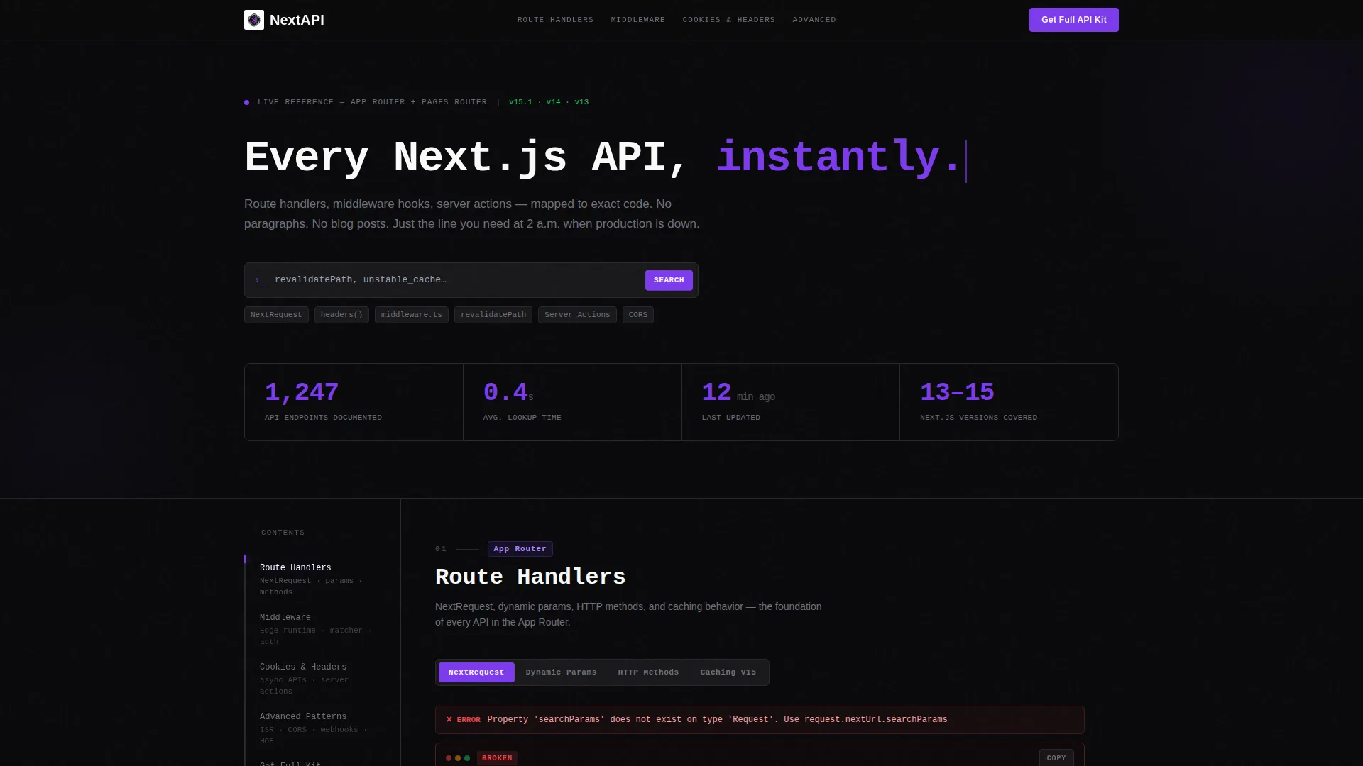 Powerful Developer API | Free Website Template | Rocket