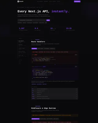 Powerful Developer API | Free Website Template | Rocket