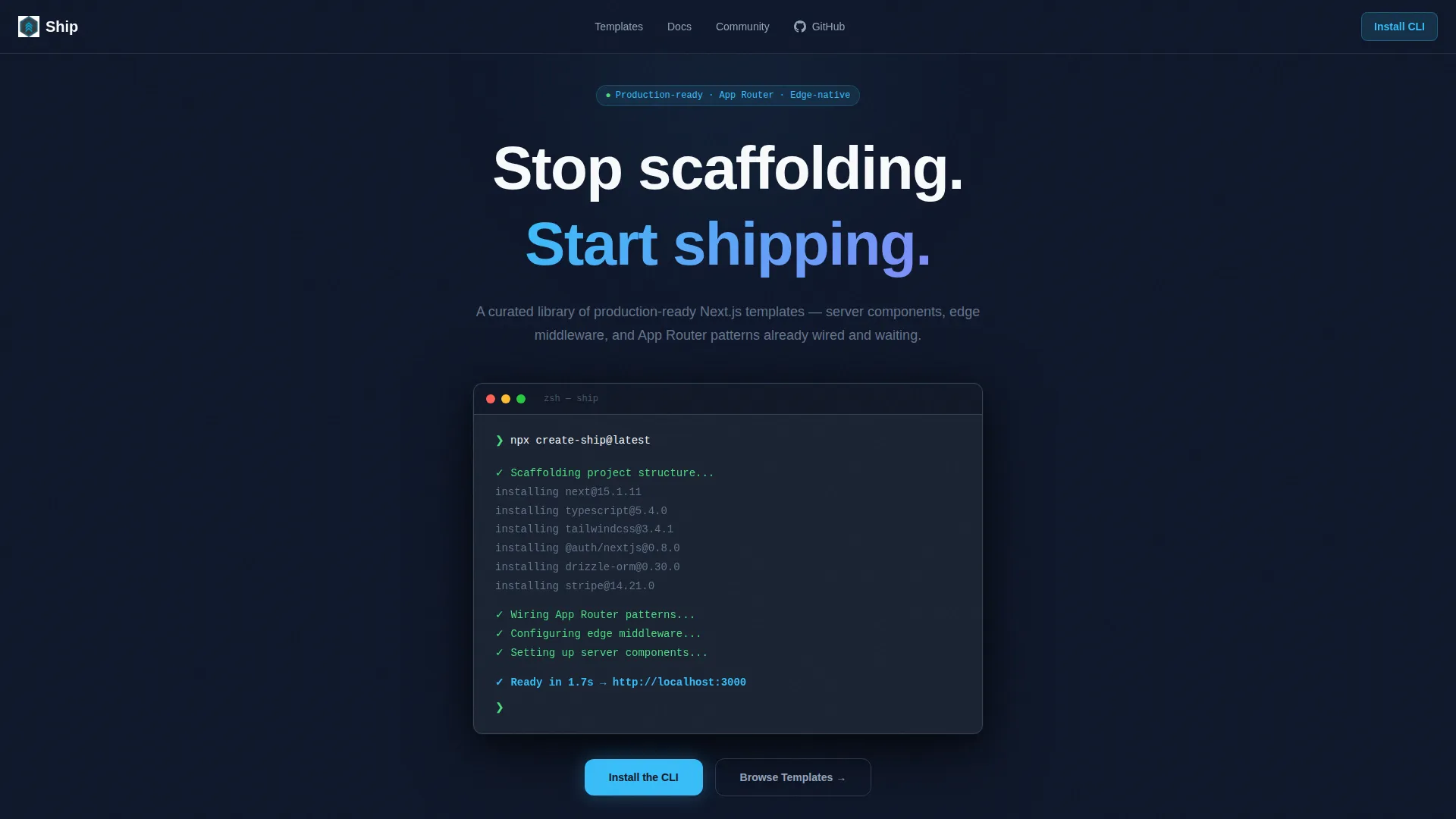 Powerful Next.js | Free Website Template | Rocket