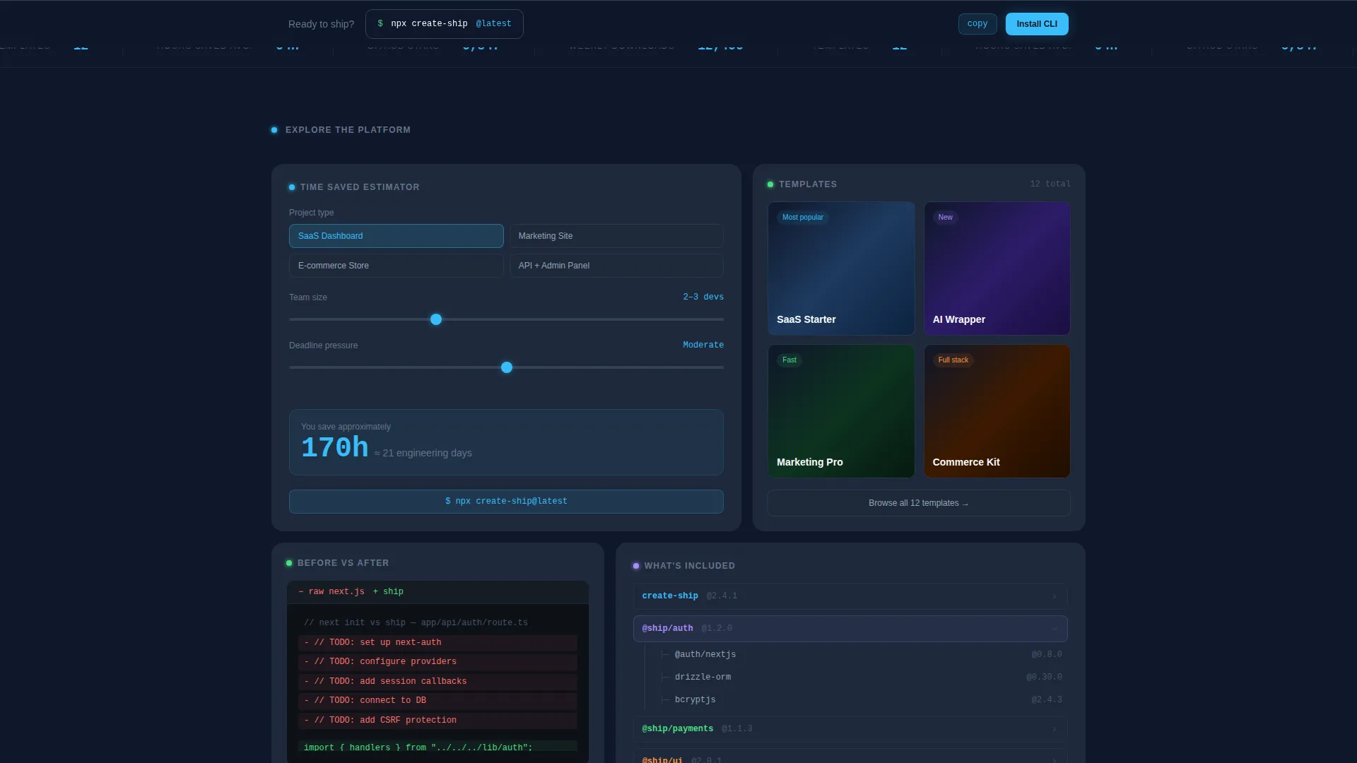 Powerful Next.js | Free Website Template | Rocket