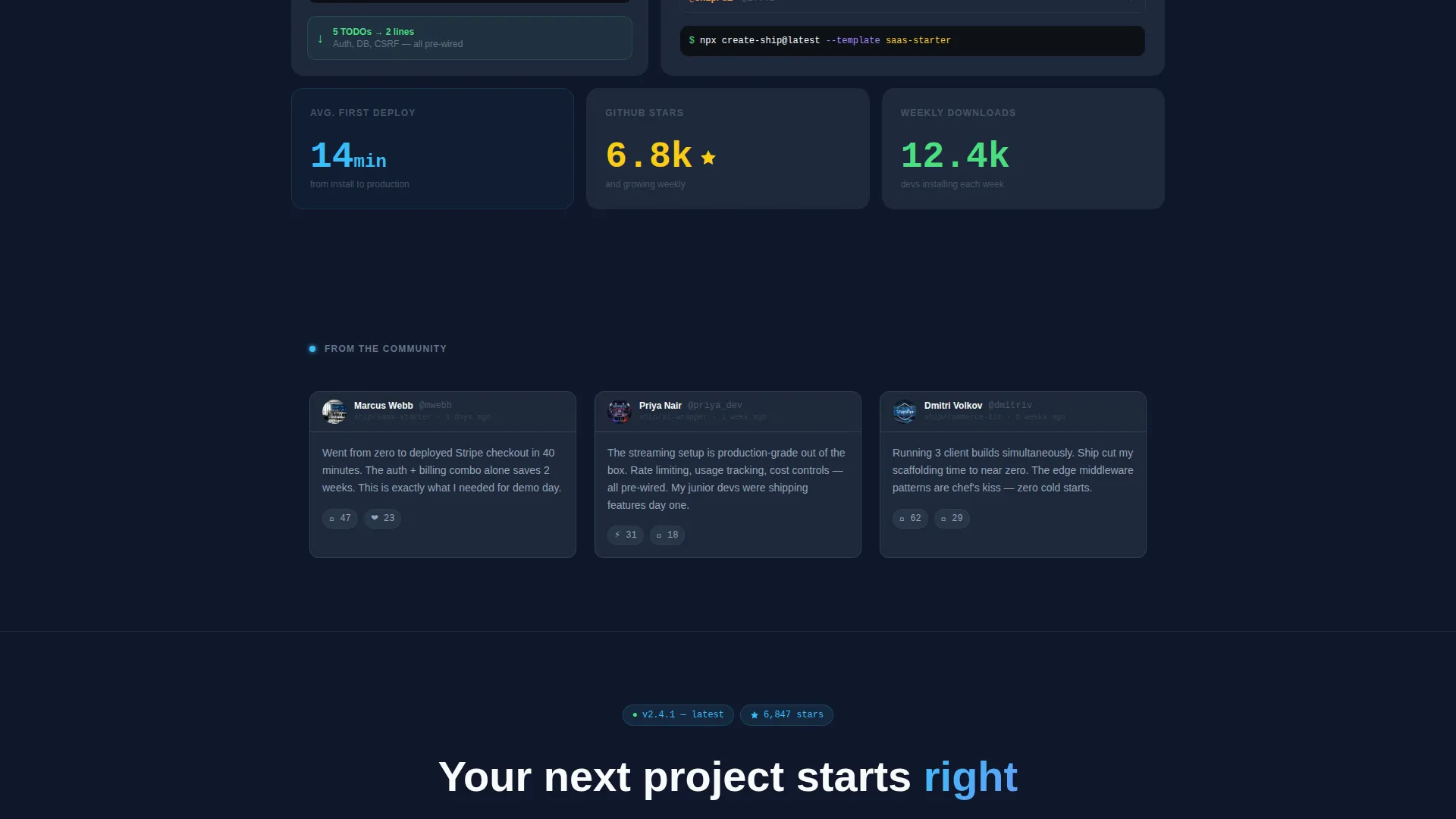 Powerful Next.js | Free Website Template | Rocket