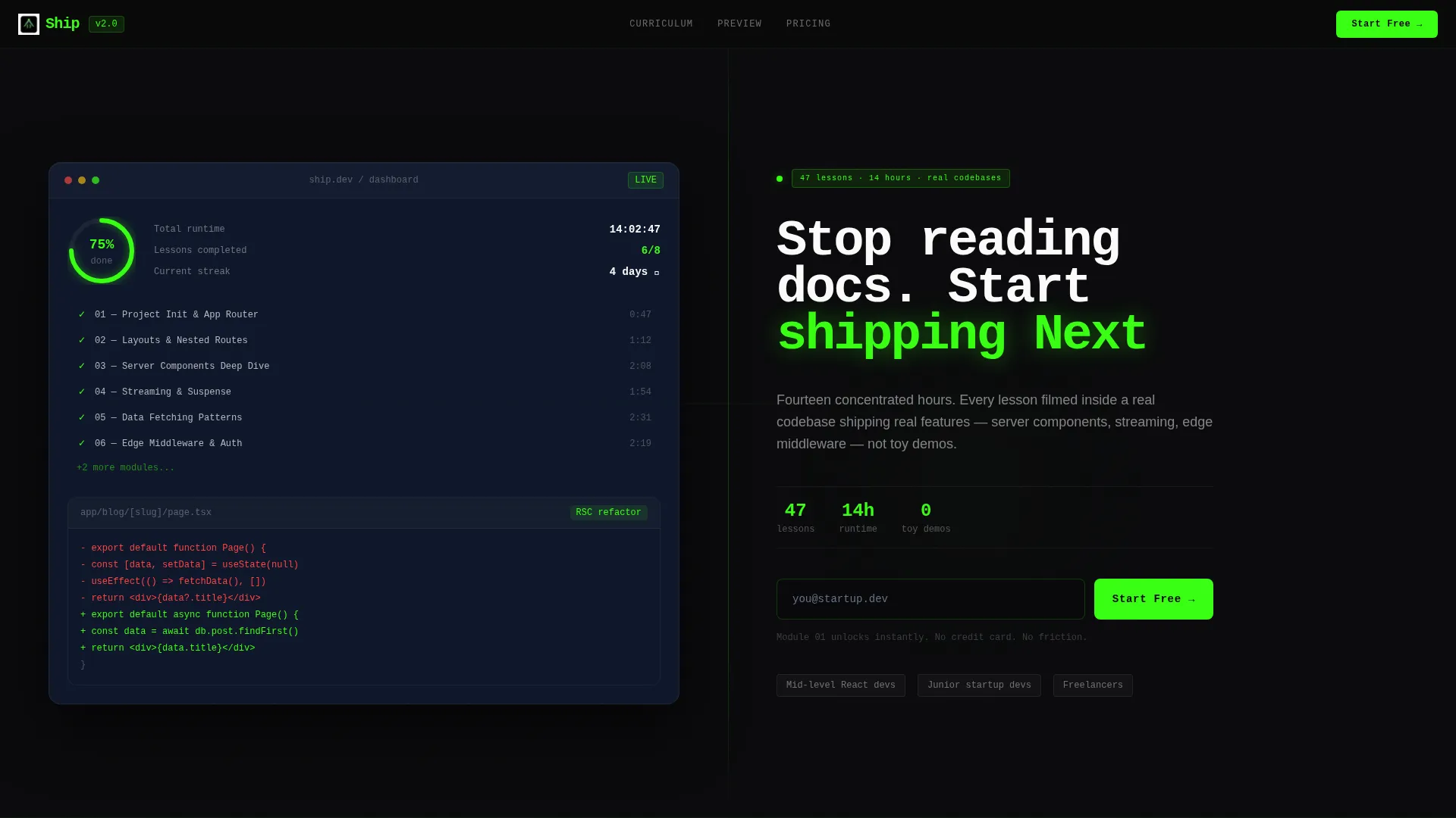 Innovative Next.js Framework | Free Website Template | Rocket
