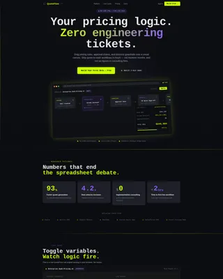 No-Code Enterprise Software Pricing Website Template