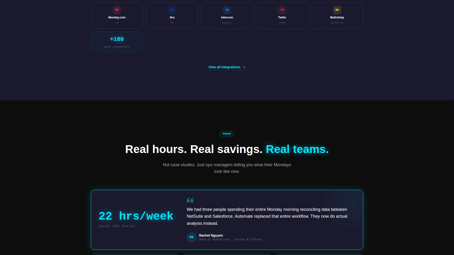 No-Code RPA Landing Page Template