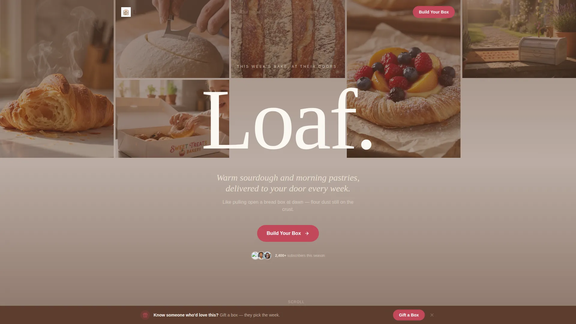 Heritage Wood-Fired Bakery Landing Page Template