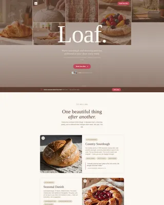 Heritage Wood-Fired Bakery Landing Page Template