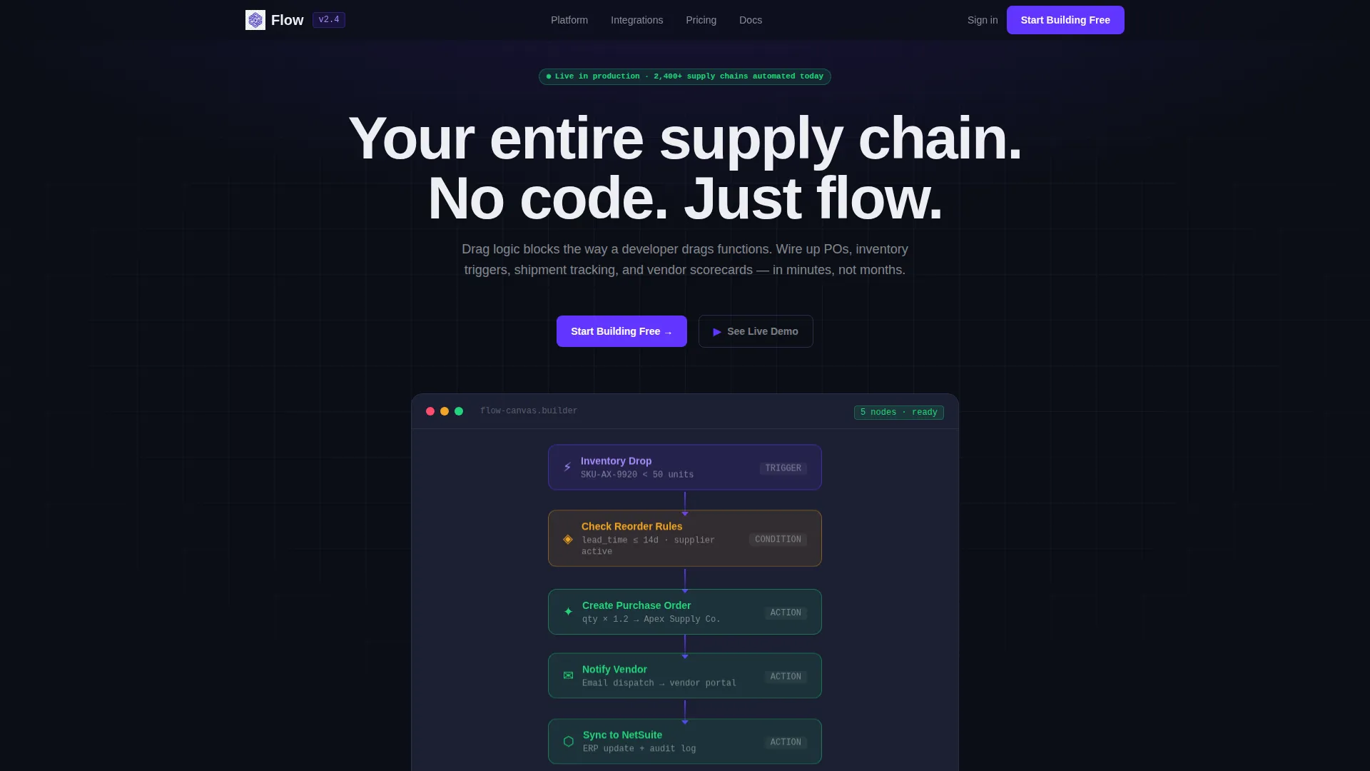 No-Code Enterprise Software Specialist Professional Website Template