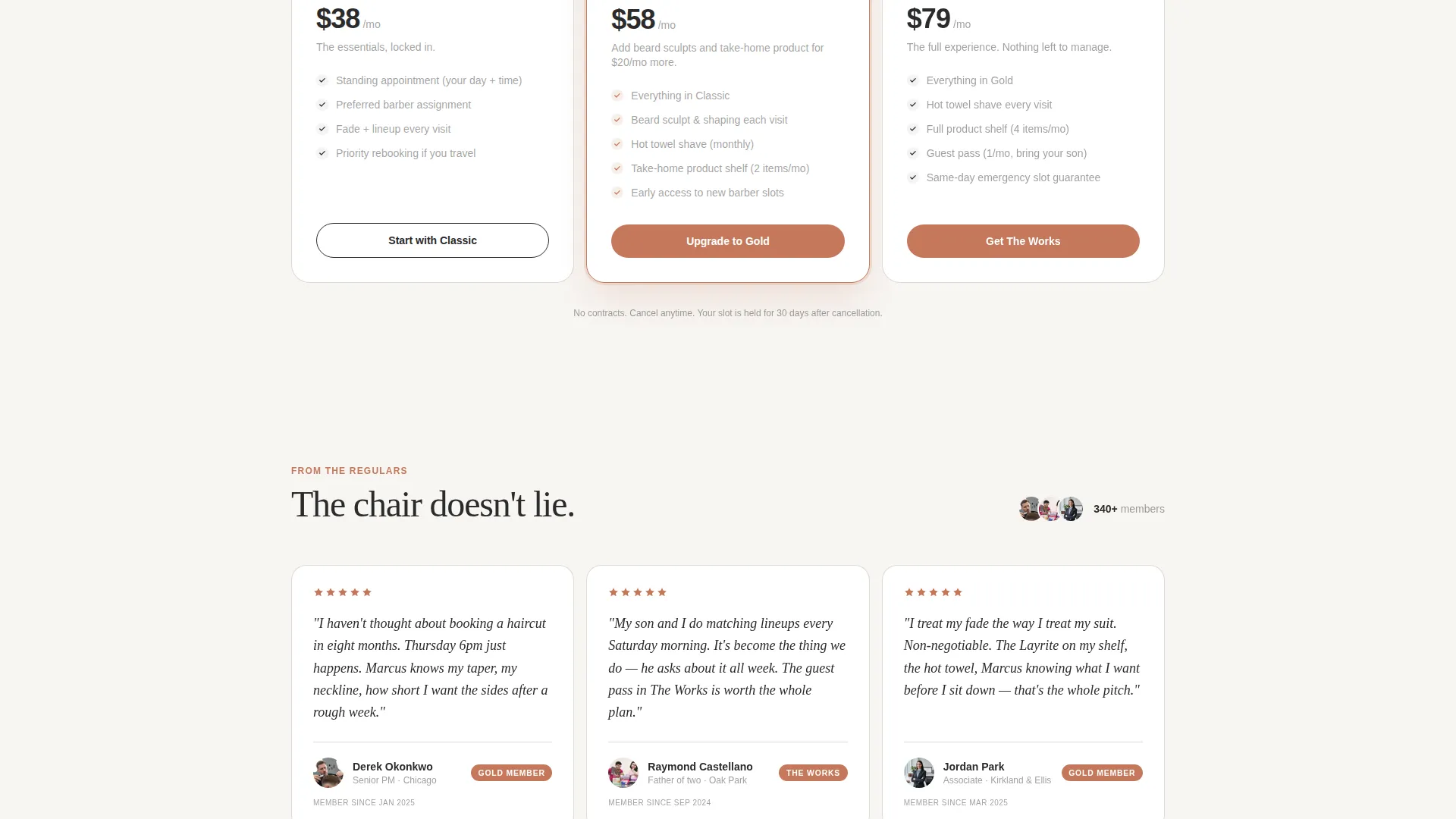 Subscription-Based Business Specialist Booking Website Template