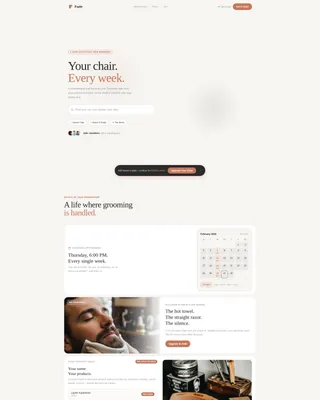 Subscription-Based Business Specialist Booking Website Template