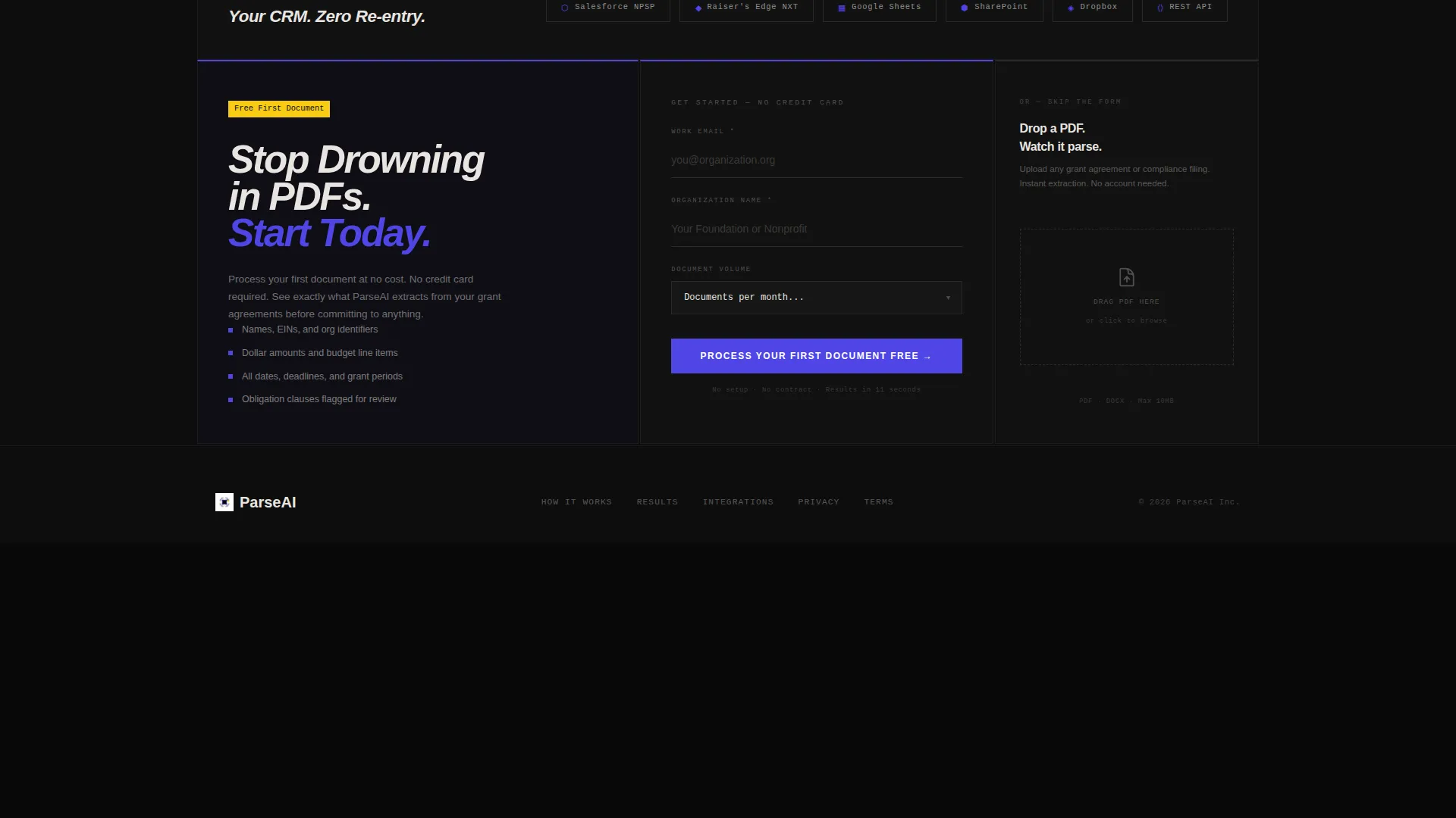 AI for Nonprofit Reviews Website Template