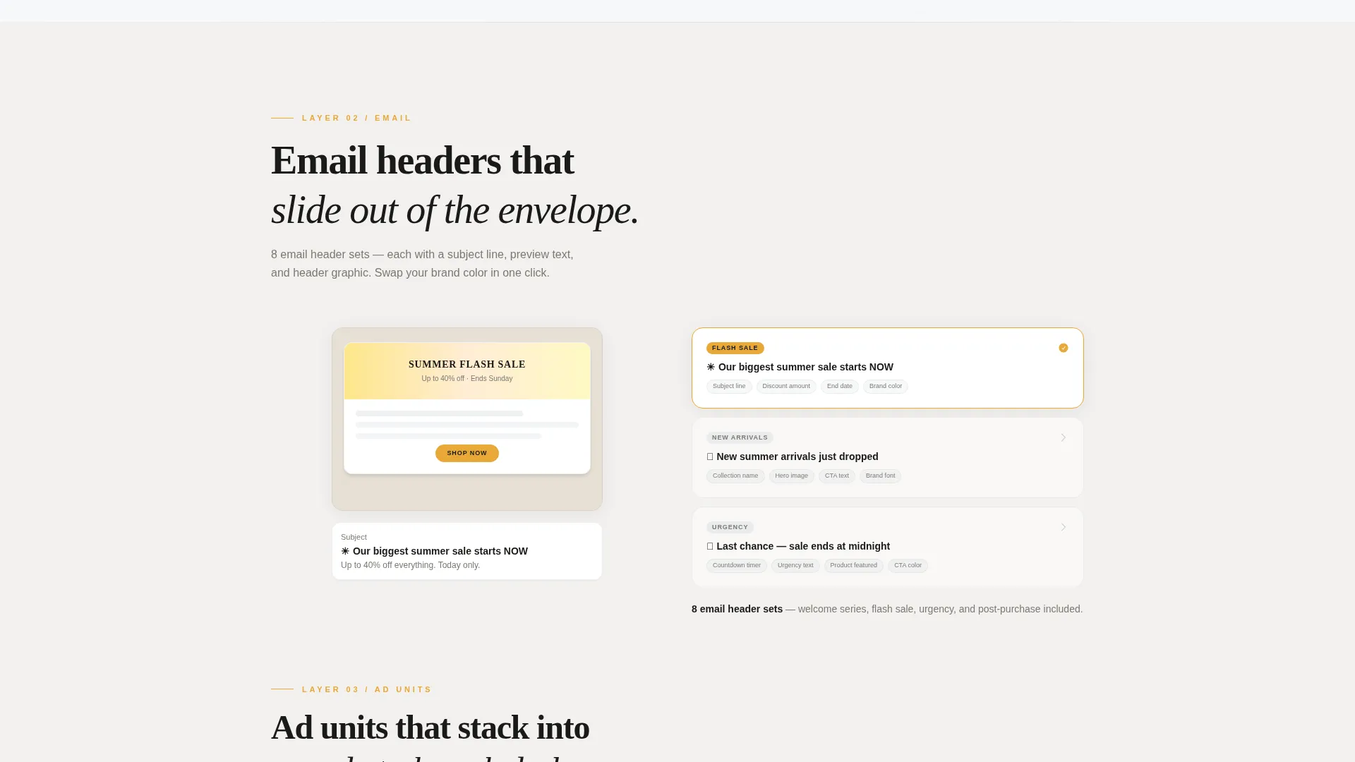 Summer Season eCommerce Campaign Landing Page Template