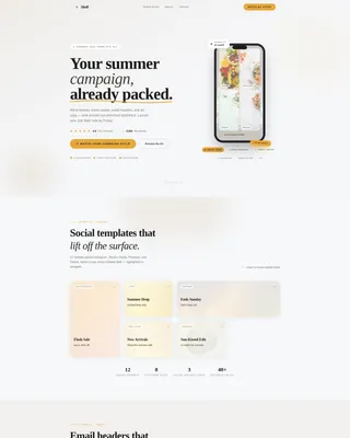 Summer Season eCommerce Campaign Landing Page Template
