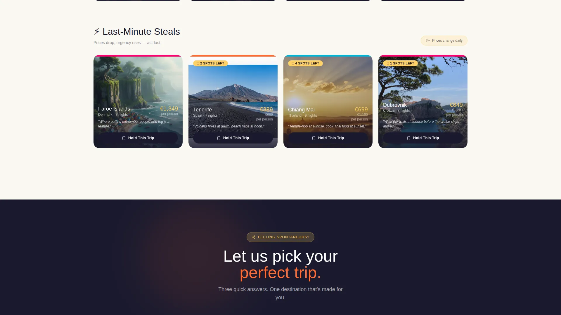 Travel Landing Page Template for Summer Packages