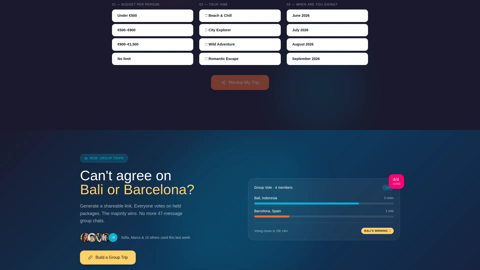 Travel Landing Page Template for Summer Packages