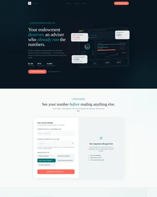 Nonprofit Software Pricing Website Template