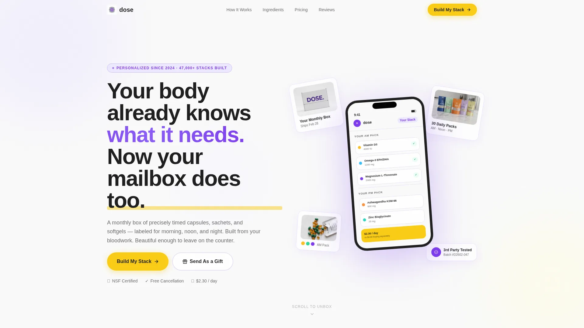 Subscription Box Services Professional Website Template