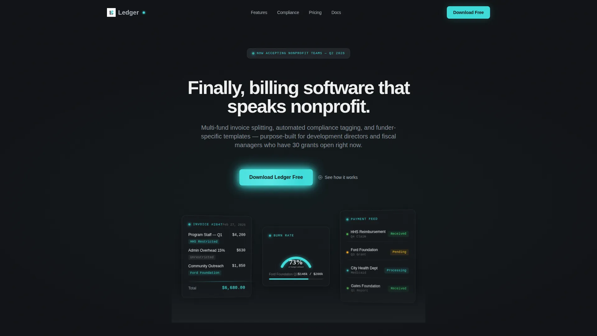 Results-Driven Nonprofit Landing Page Template