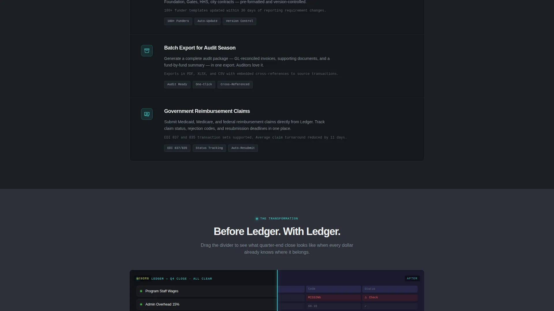 Results-Driven Nonprofit Landing Page Template
