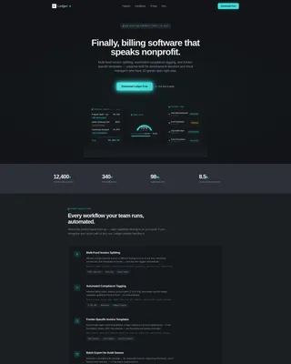 Results-Driven Nonprofit Landing Page Template