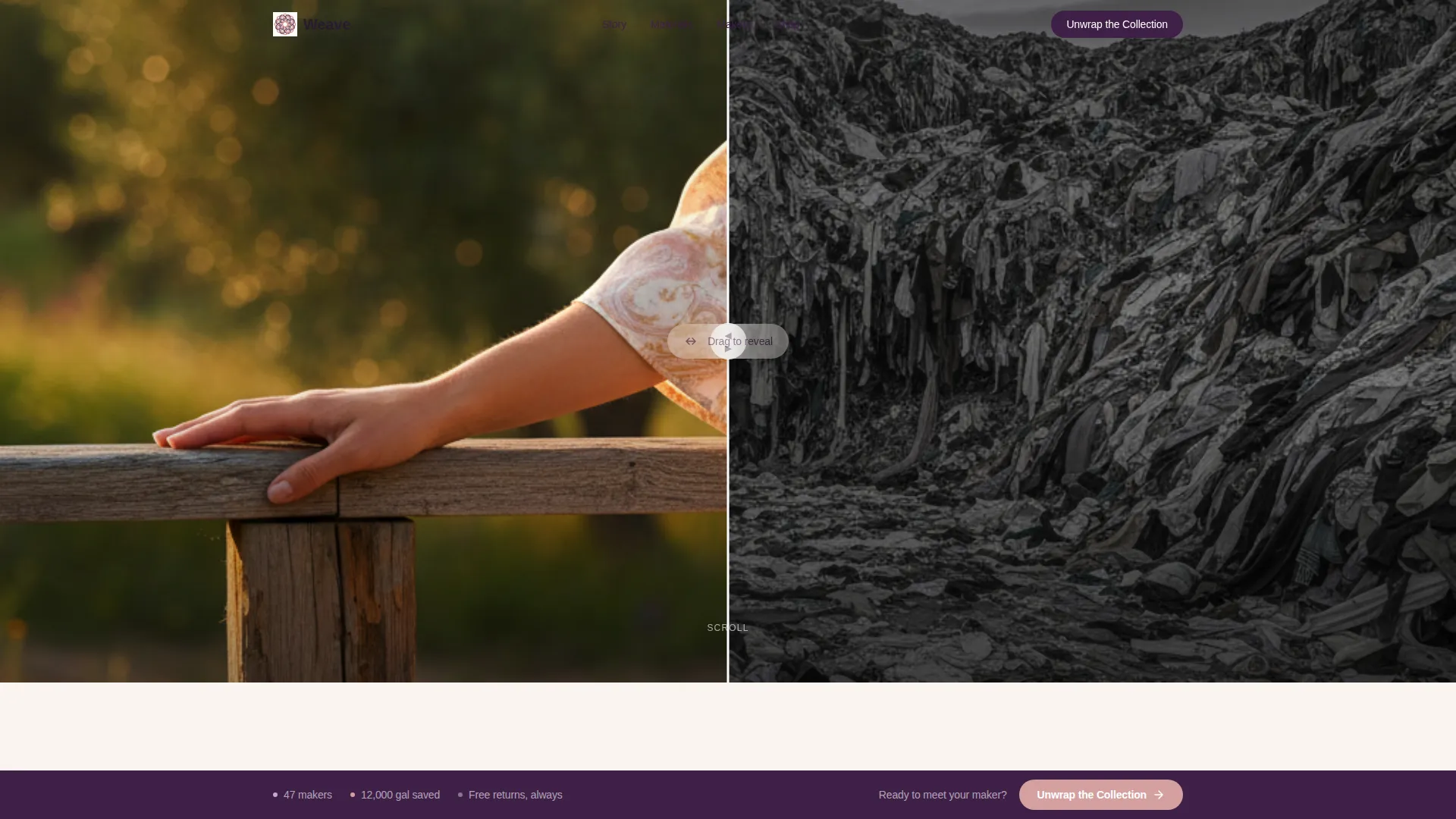 Sustainable Fashion Landing Page Template