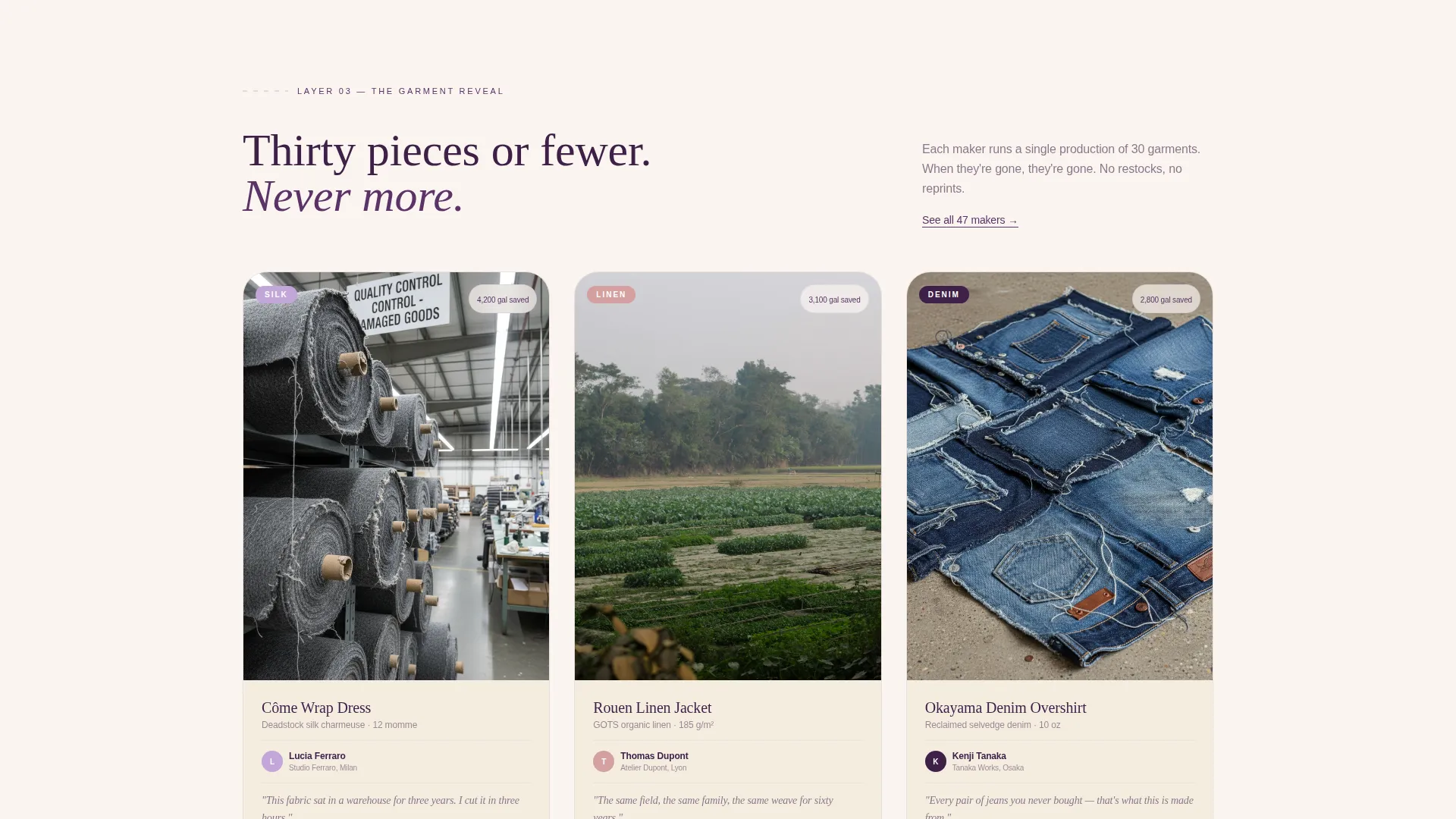 Sustainable Fashion Landing Page Template