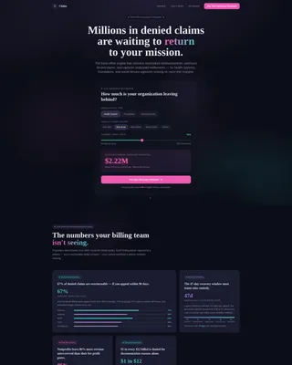 Nonprofit Software Specialist Cost Calculator Website Template