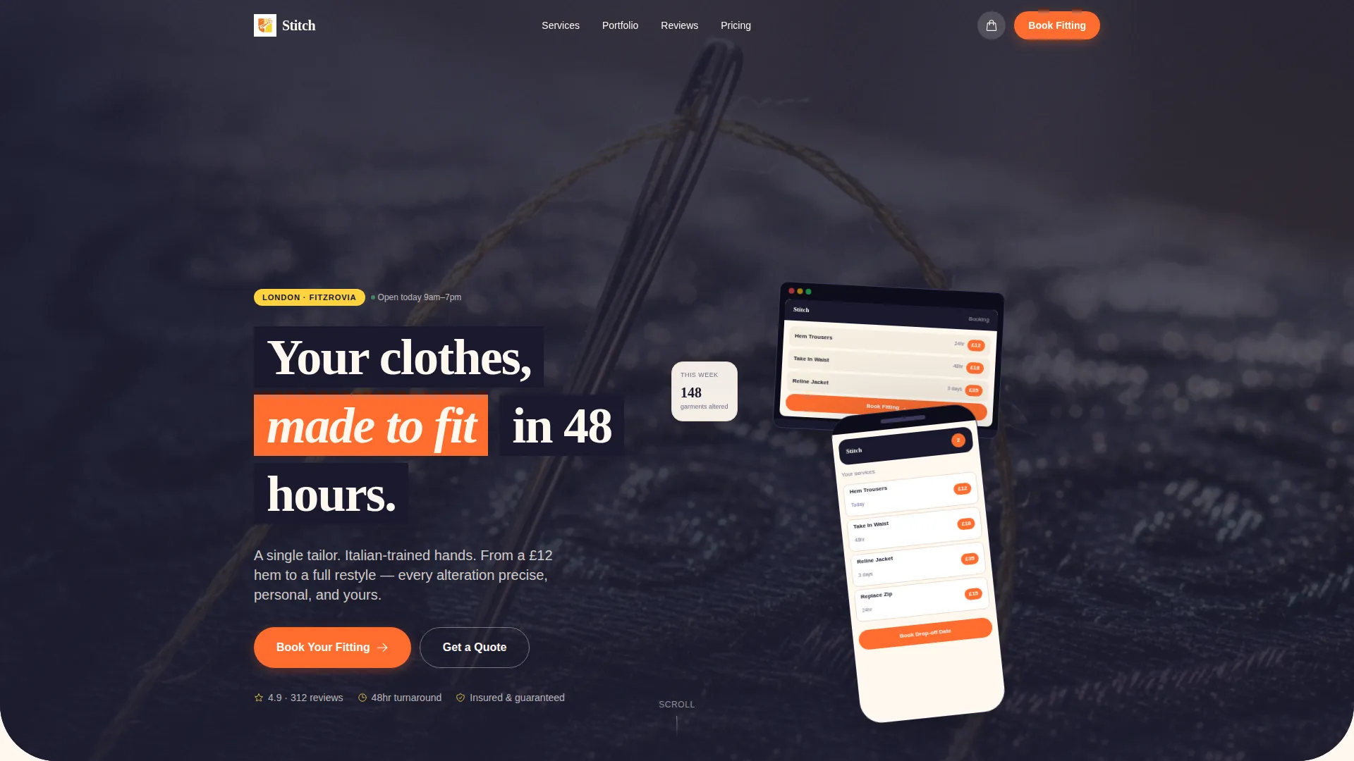 Local Brick & Mortar Business Appointment Booking Website Template