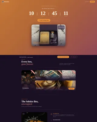 Tarot Subscription Box Landing Page Template