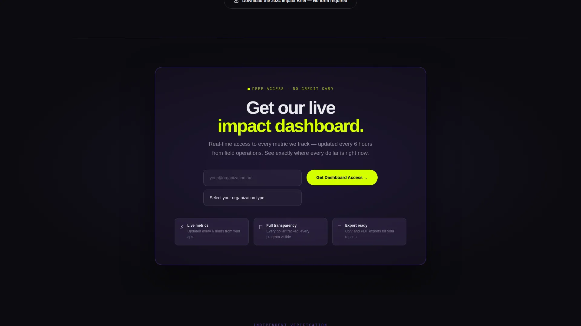 Nonprofit Organization Portfolio Website Template