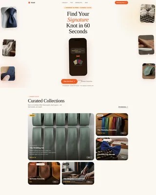 Artisan Neckwear Landing Page Template