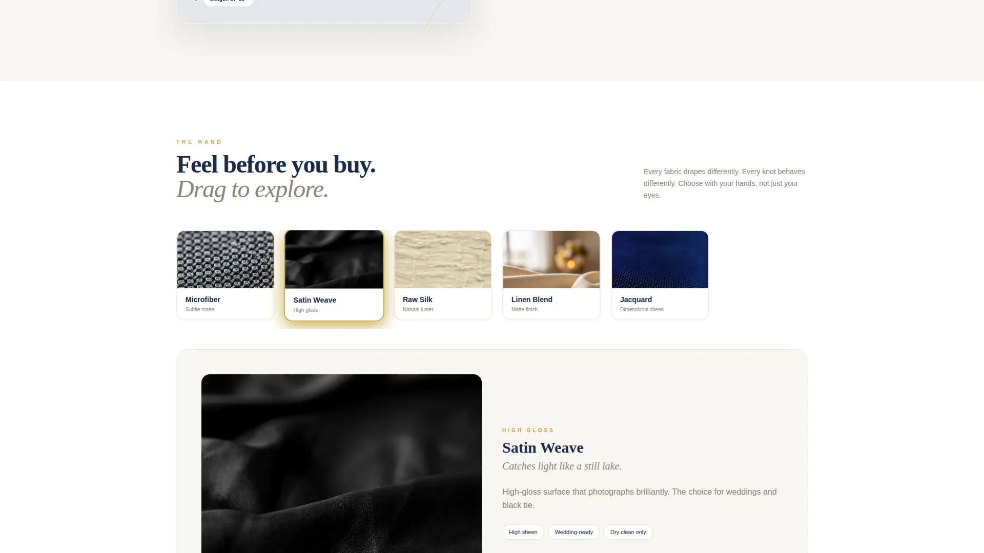 Elegant Ties & Bowties Landing Page Template