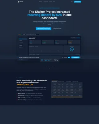 Nonprofit Case Study Landing Page Template