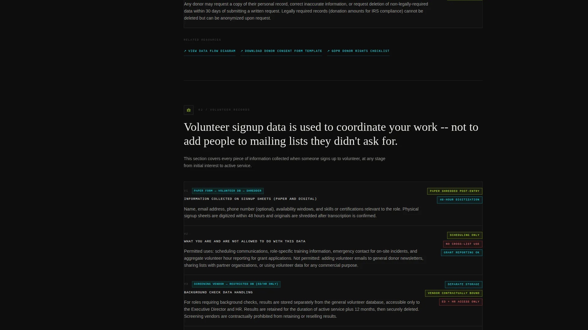 Nonprofit Organization Privacy Policy Website Template