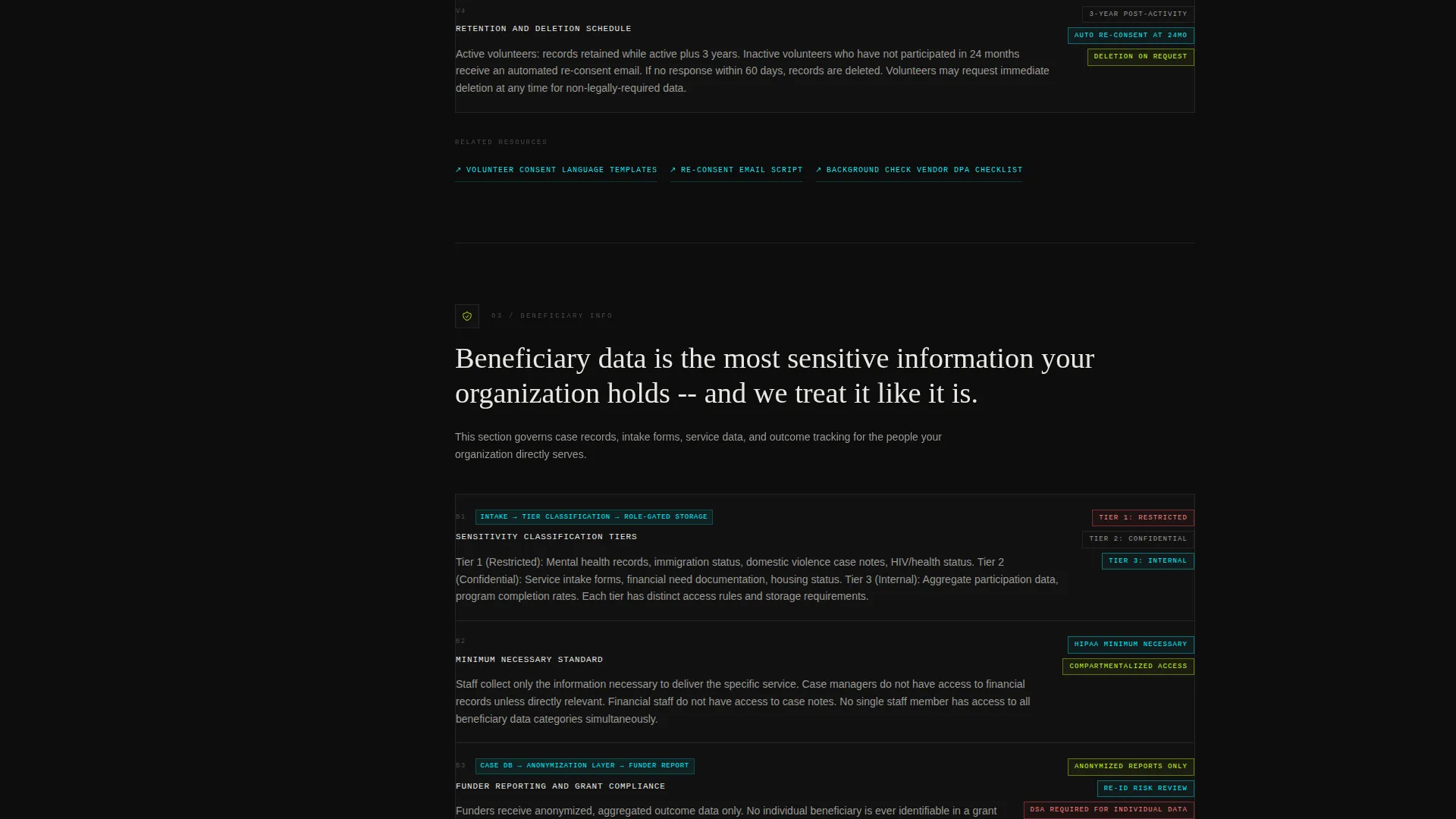 Nonprofit Organization Privacy Policy Website Template